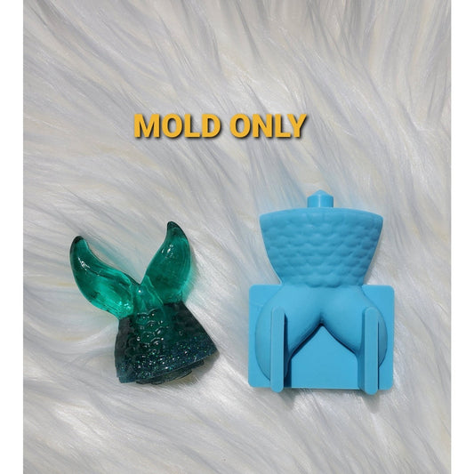 Mermaid Tail Straw Topper Mold