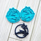 Jumping Deer Round Earring Mold
