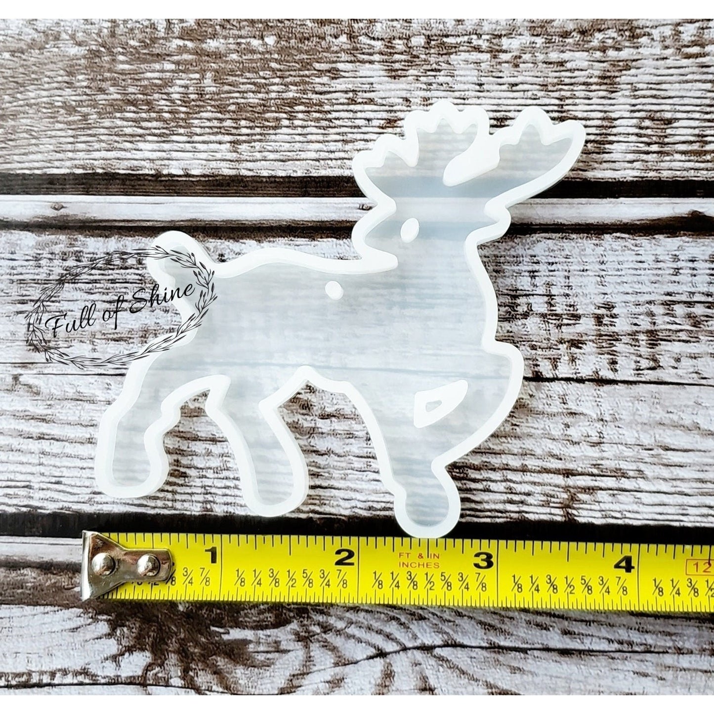 Clear Reindeer Ornament Mold
