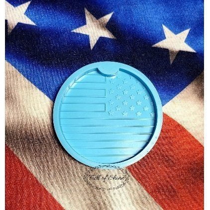 American Flag Car Coaster Mold