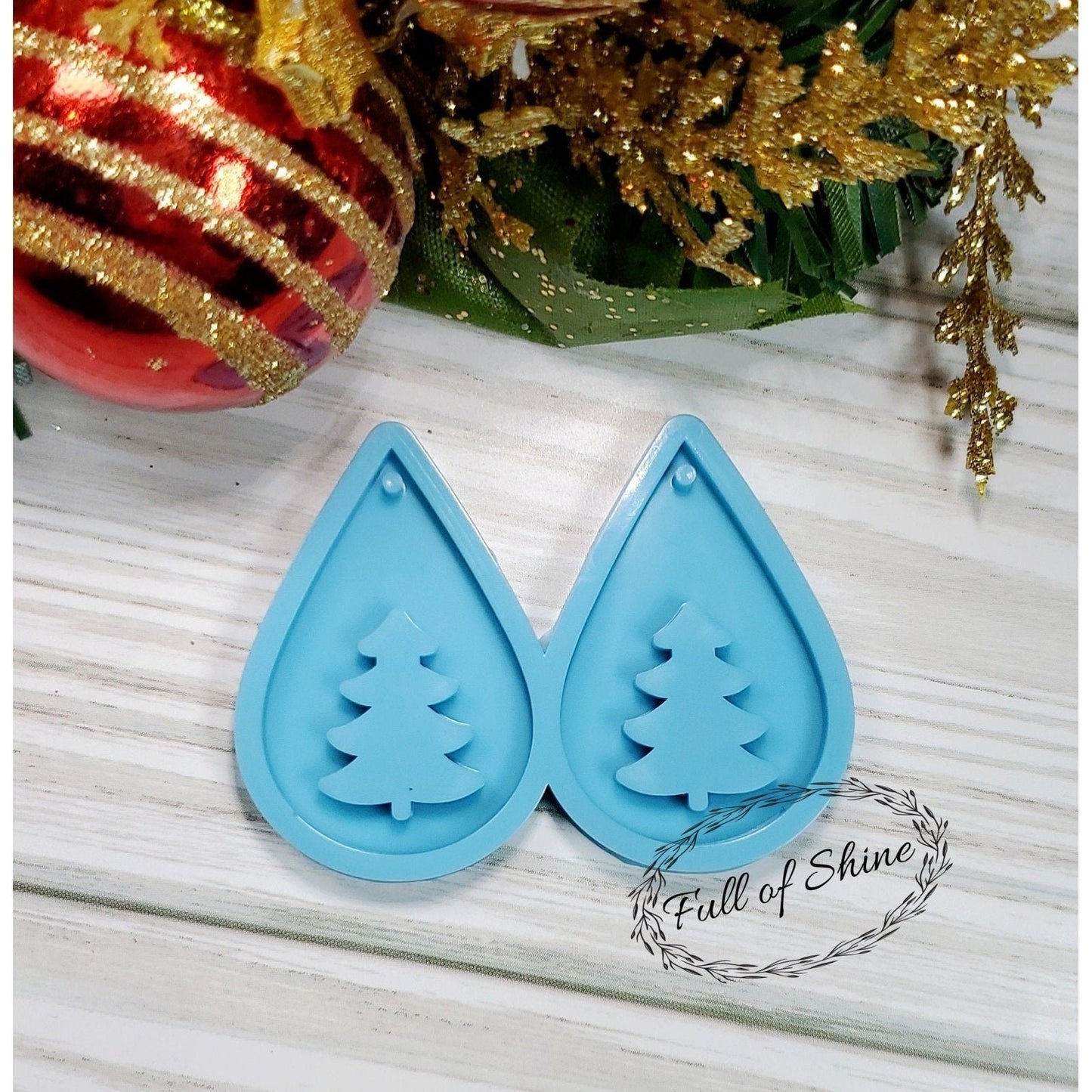 Christmas Tree Earring Silicone Mold