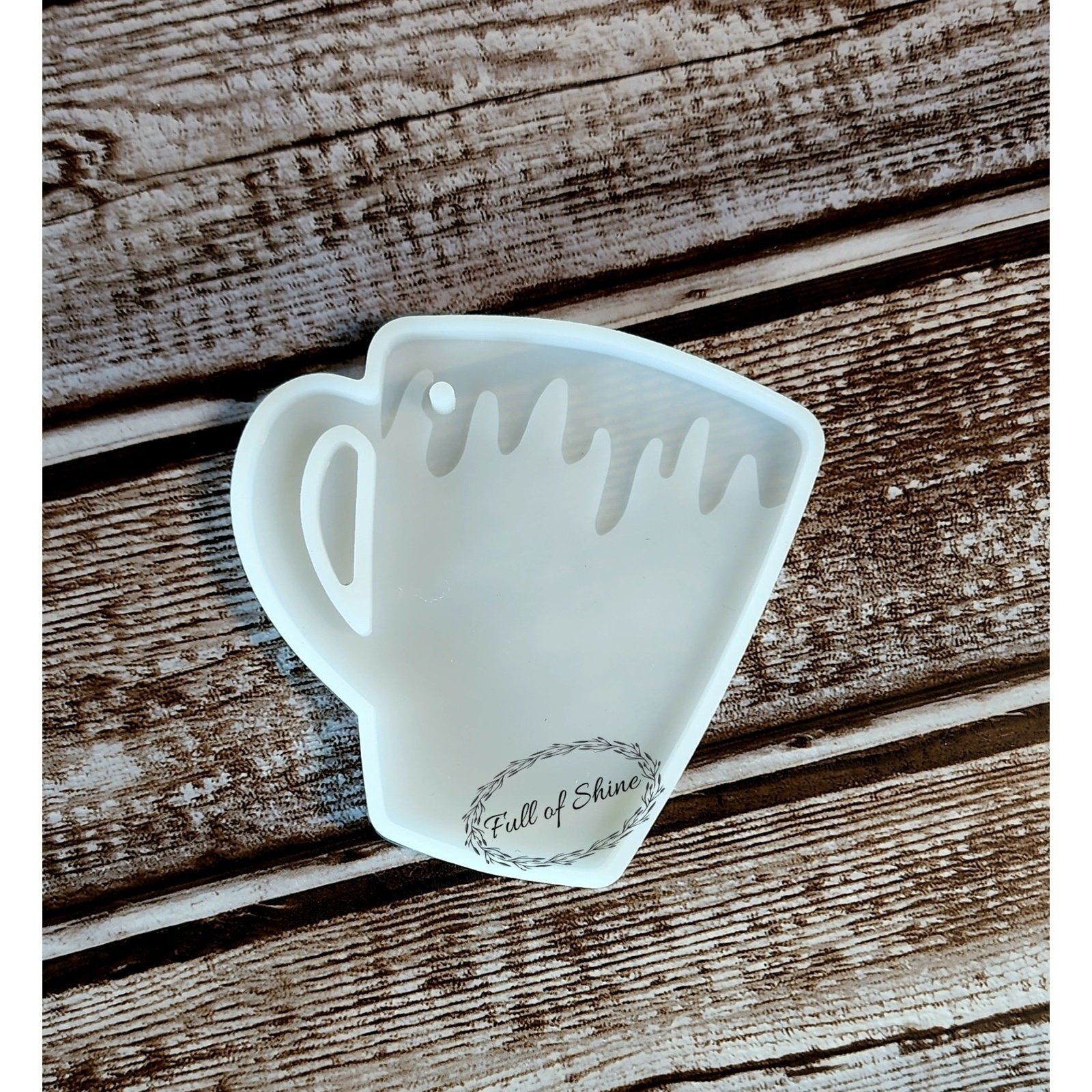 Coffee Cup with Drip Keychain Mold