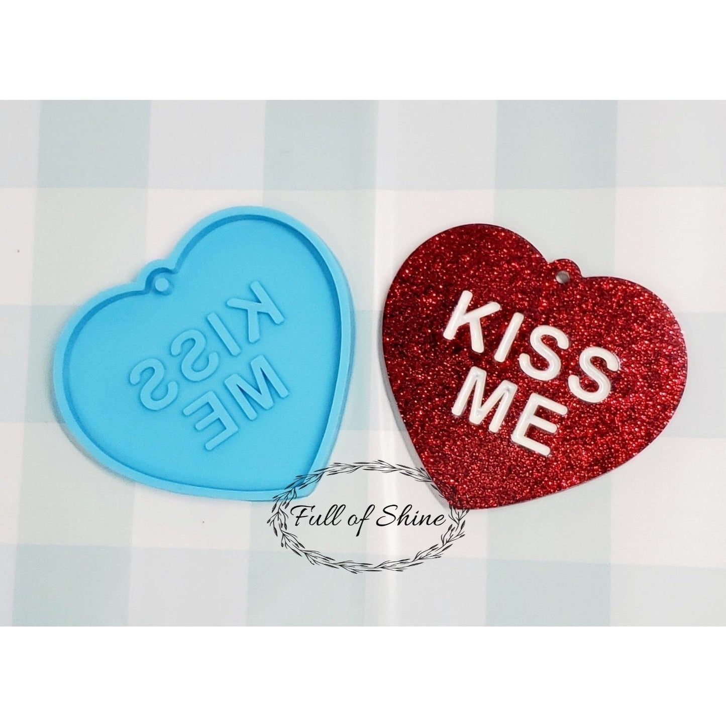 Valentines Kiss Keychain Mold